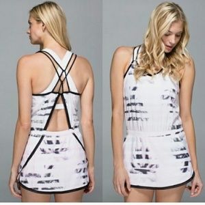 Lululemon Sweaty Or Not Runsie in Sunset Stripe 6